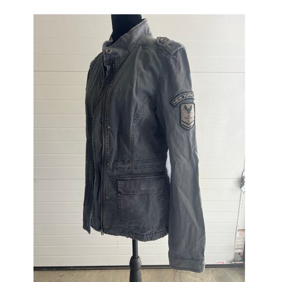 Aeropostale Gray Full Zip Jacket - Women's Size M - Picture 2 of 9